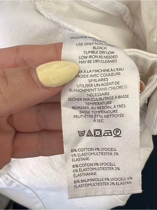 PILCRO White Straight Leg Trouser Pants- Size 27/28 - Picture 9 of 9